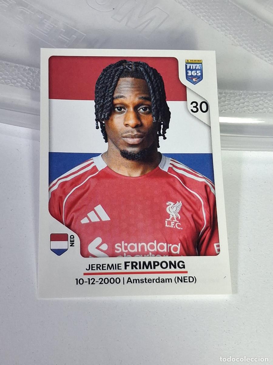 Figurine di Calcio: 84 JEREMIE FRIMPONG LIVERPOOL FUTBOL PANINI FIFA 365 2026 26 STICKER GOLDEN