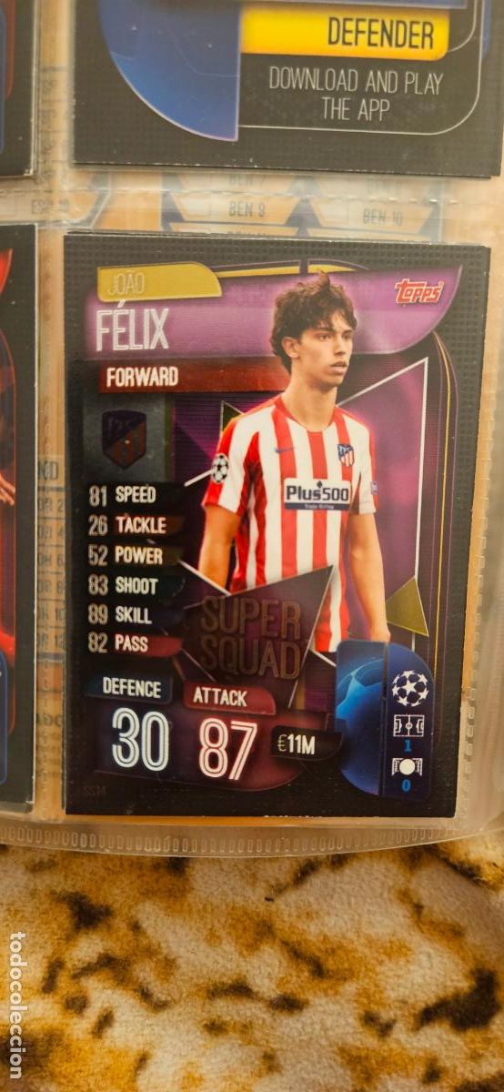 Fu&szlig;ball-Sticker: SS14 super squad joao felix atletico de madrid match attax champions league topps 2019 2020 19 20