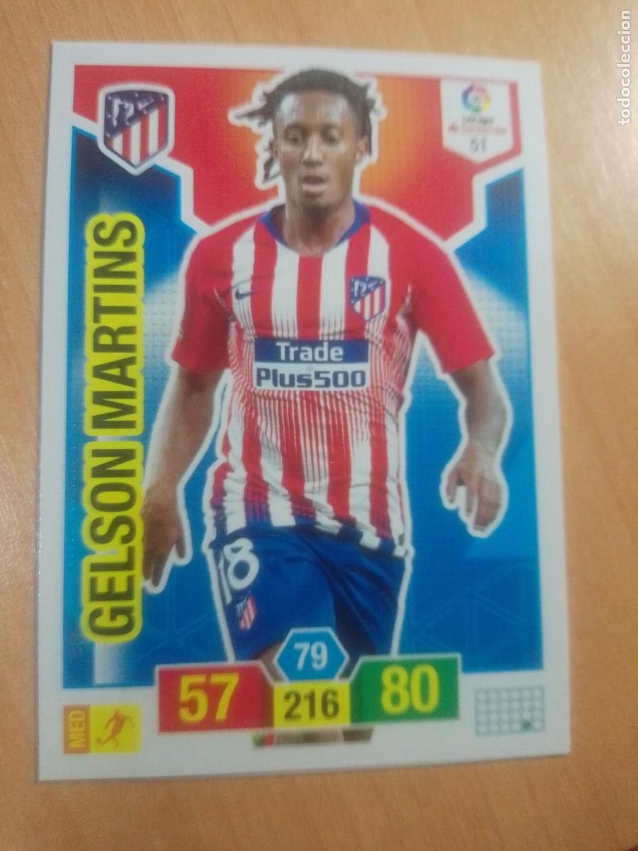 Figurine di Calcio: 51 GELSON MARTINS ATL&Eacute;TICO DE MADRID 2018 2019 ADRENALYN XL NUEVO 18 19 PANINI
