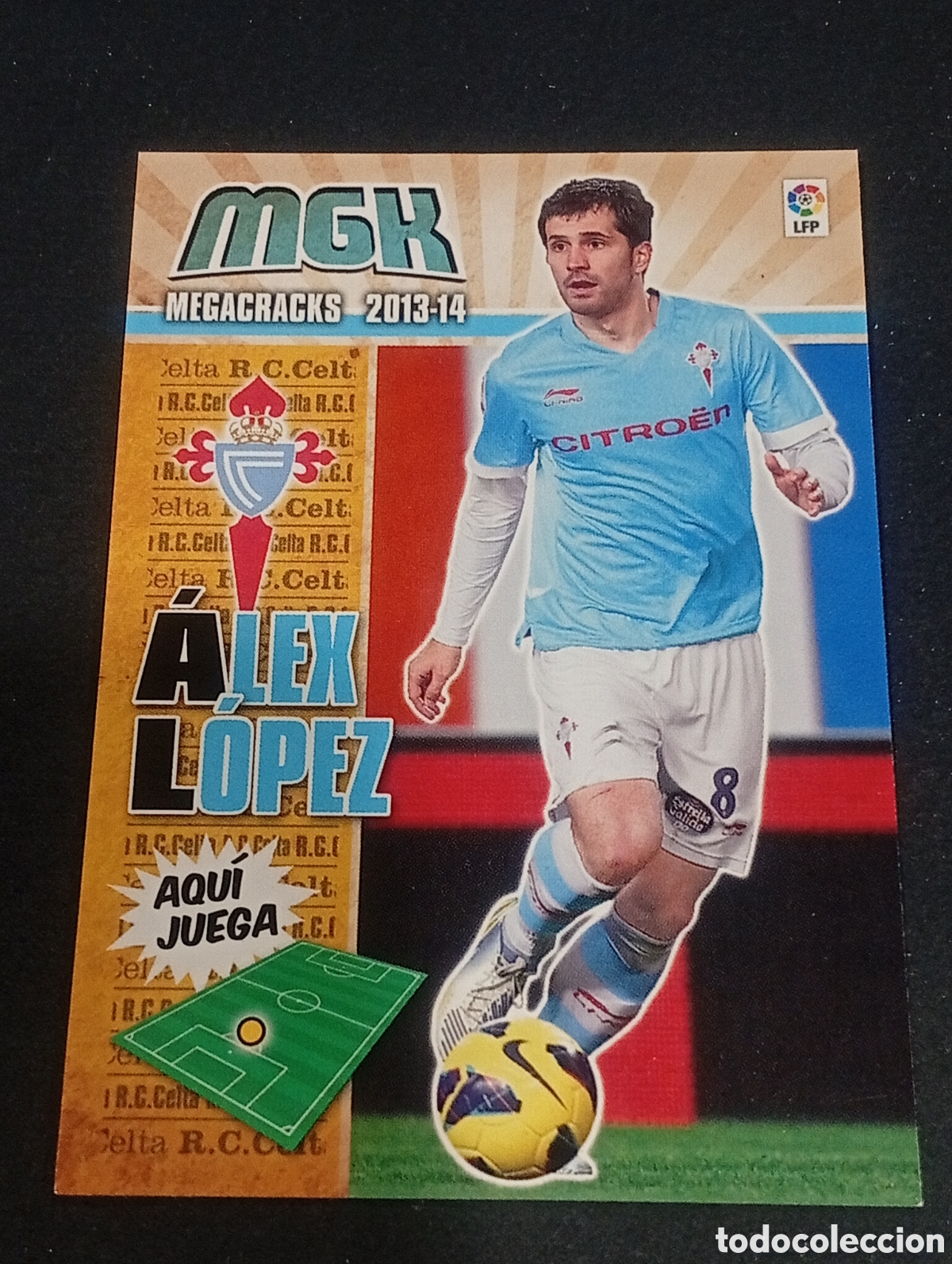 Figurine di Calcio: 103 ALEX L&Oacute;PEZ CELTA DE VIGO MEGACRACKS 2013 2014 13 14 CROMOS CARDS PANINI ADRENALYN TOPPS