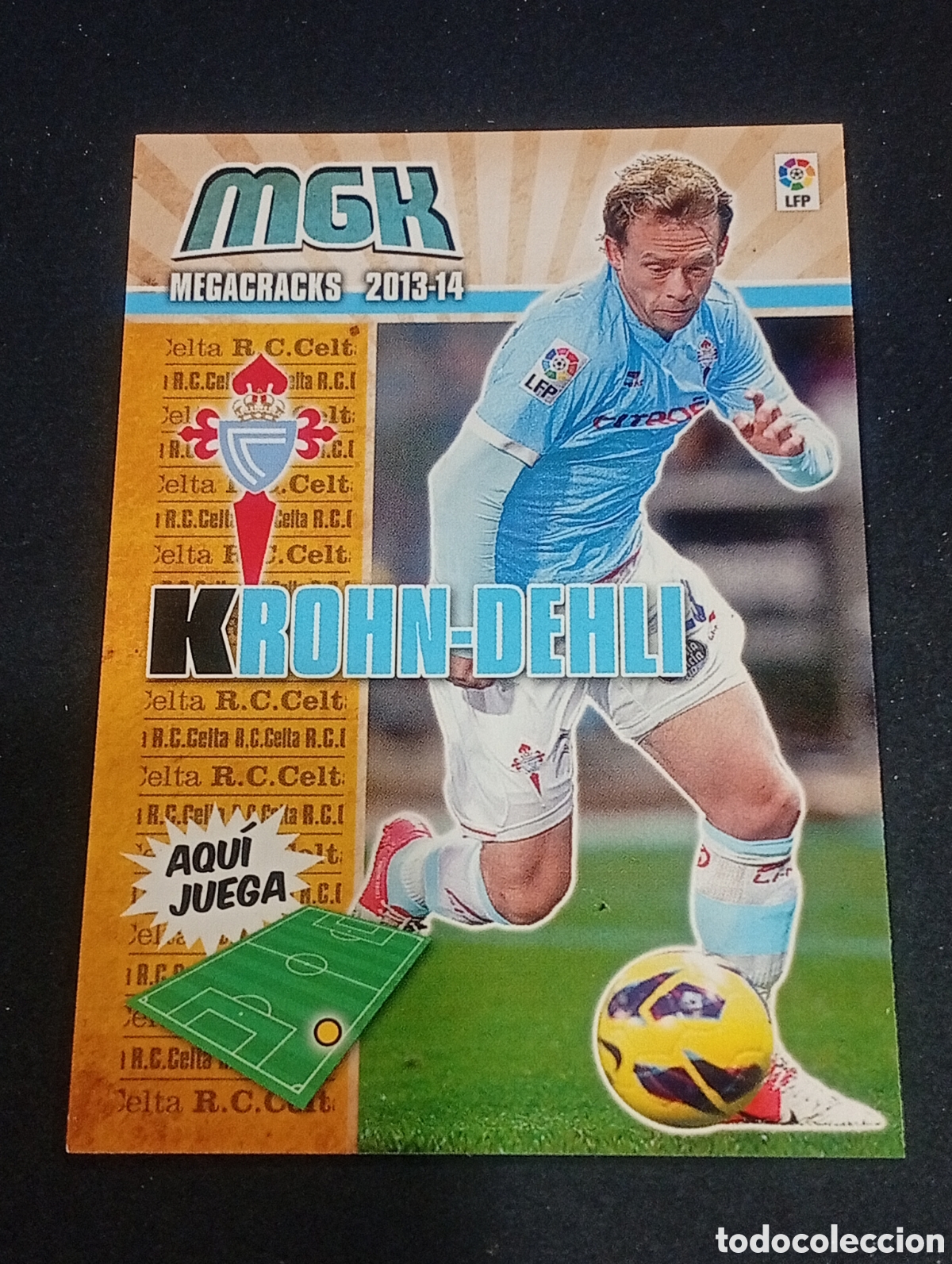 Fu&szlig;ball-Sticker: 105 KROHN DEHLI CELTA DE VIGO MEGACRACKS 2013 2014 13 14 CROMOS CARDS PANINI ADRENALYN TOPPS