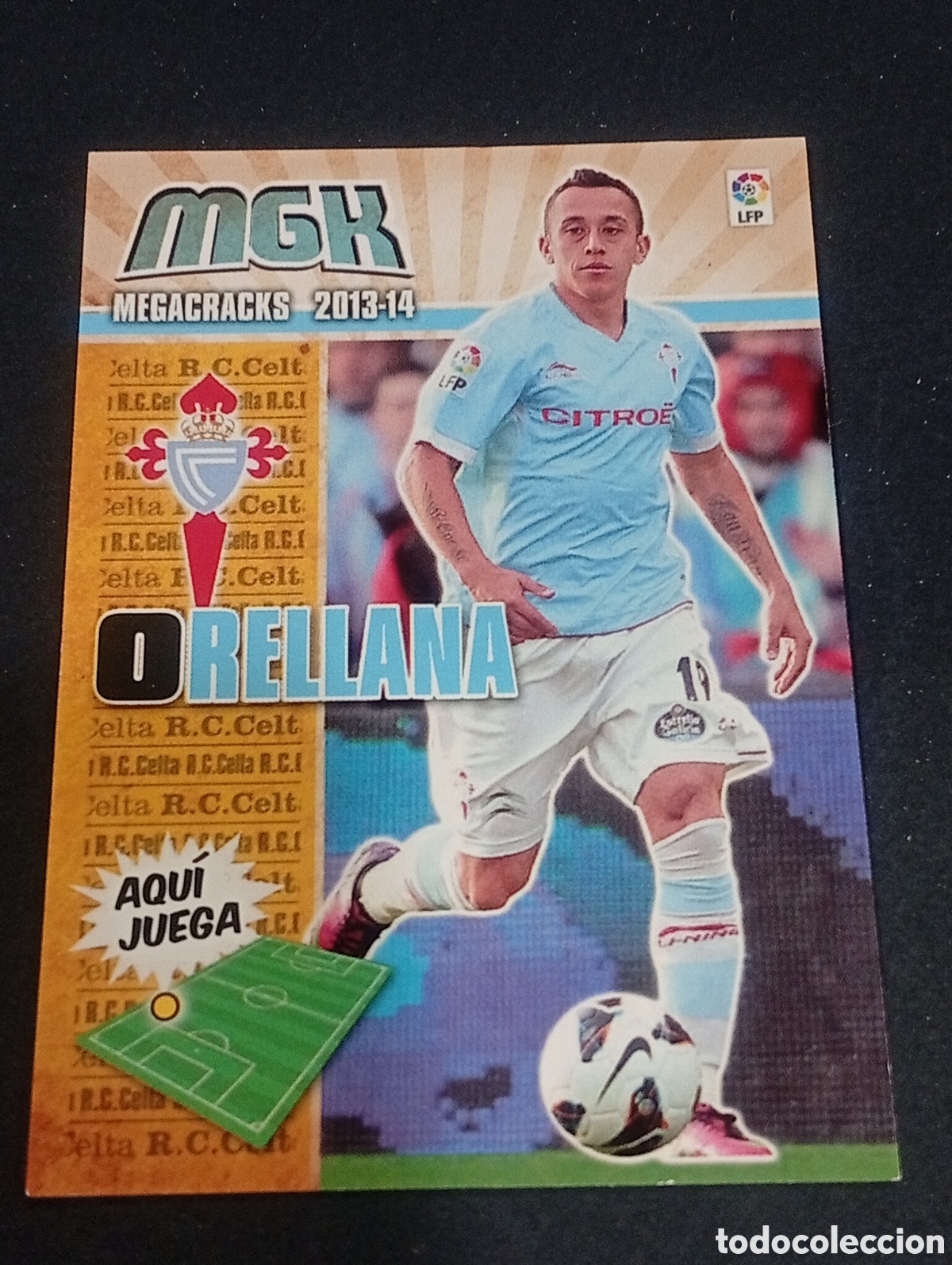 Cromos de Futebol: 106 ORELLANA CELTA DE VIGO MEGACRACKS 2013 2014 13 14 CROMOS CARDS PANINI ADRENALYN TOPPS Chile
