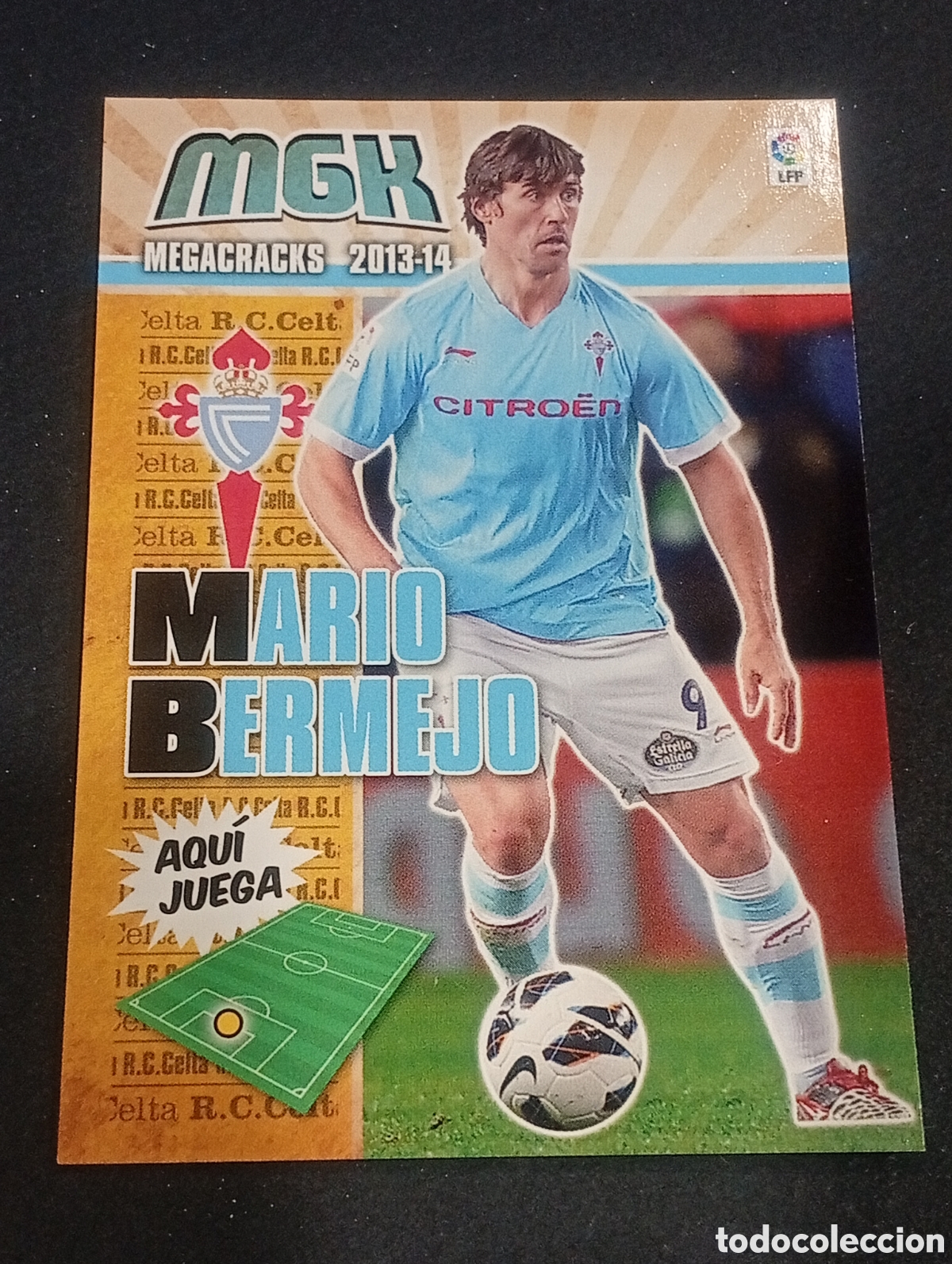 Fu&szlig;ball-Sticker: 108 MARIO BERMEJO CELTA DE VIGO MEGACRACKS 2013 2014 13 14 CROMOS CARDS PANINI ADRENALYN TOPPS