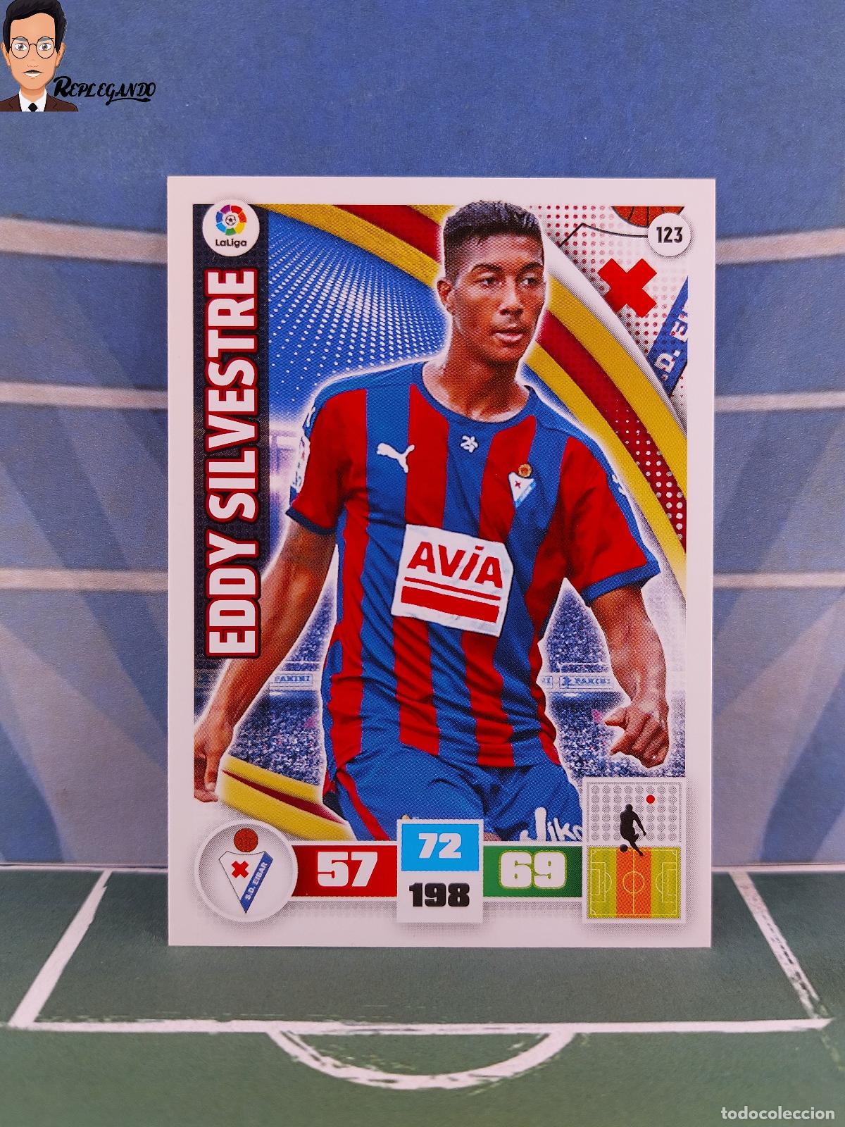 Fu&szlig;ball-Sticker: EDDY SILVESTRE N&ordm; 123 (S.D. EIBAR) ADRENALYN XL 2015 2016 PANINI 15 16 TARJETA LIGA CROMO CARD FICHA