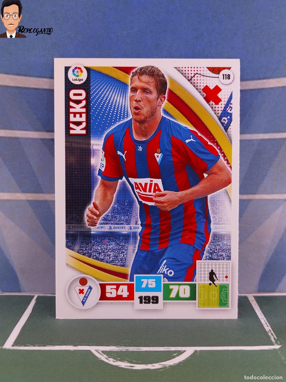 Figurine di Calcio: KEKO N&ordm; 118 (S.D. EIBAR) ADRENALYN XL 2015 2016 PANINI 15 16 TARJETA CARD CROMO FICHA TARJETA F&Uacute;TBOL