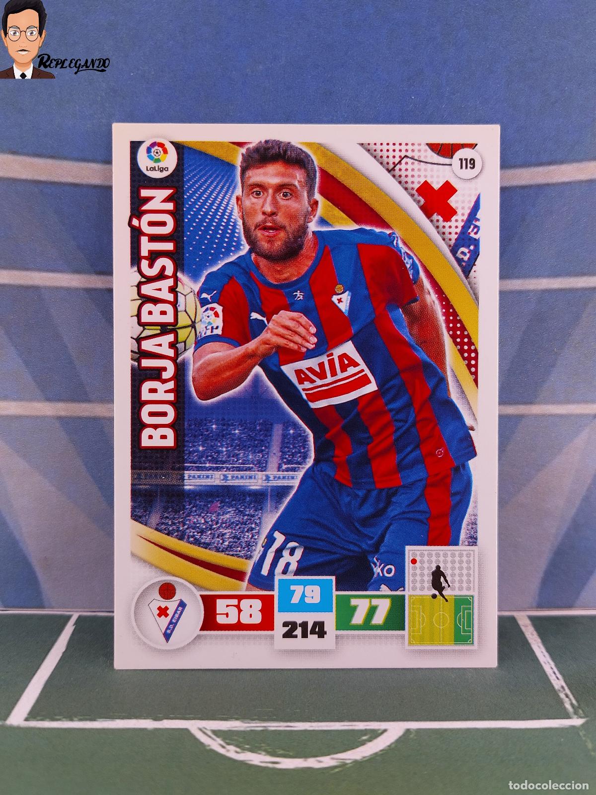 Fu&szlig;ball-Sticker: BORJA BAST&Oacute;N N&ordm; 119 (S.D. EIBAR) ADRENALYN XL 2015 2016 PANINI 15 16 CARD CROMO FICHA TARJETA F&Uacute;TBOL