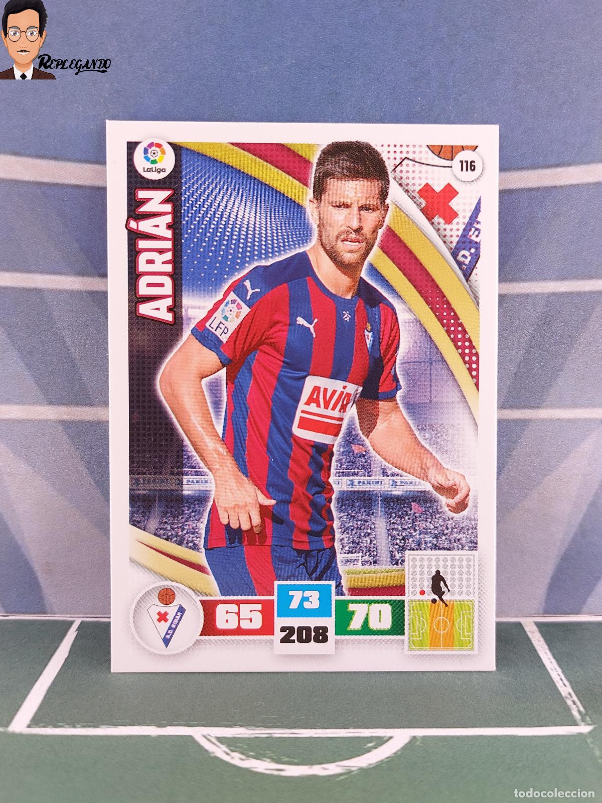 Fu&szlig;ball-Sticker: ADRI&Aacute;N N&ordm; 116 (S.D. EIBAR) ADRENALYN XL 2015 2016 PANINI 15 16 FICHA CARD CROMO FICHA TARJETA F&Uacute;TBOL