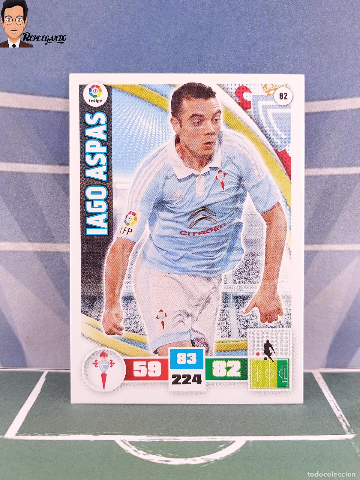 Cromos de F&uacute;tbol: IAGO ASPAS N&ordm; 82 (CELTA VIGO) ADRENALYN XL 2015 2016 PANINI 15 16 LFP TARJETA LIGA FICHA CARD F&Uacute;TBOL