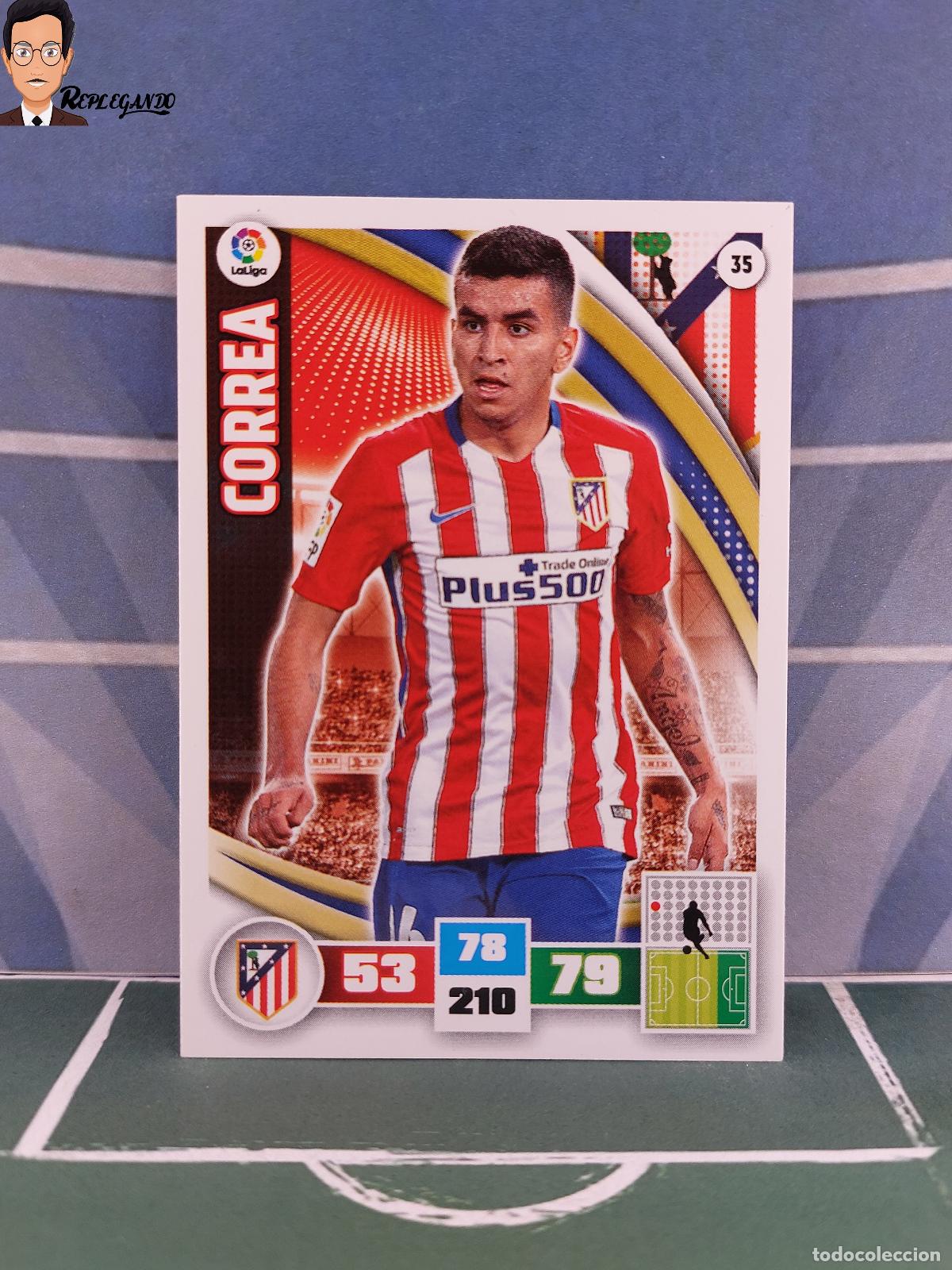 Figurine di Calcio: CORREA N&ordm; 35 (ATL&Eacute;TICO MADRID) ADRENALYN XL 2015 2016 PANINI 15 16 LFP TARJETA LIGA CROMO CARD FICHA