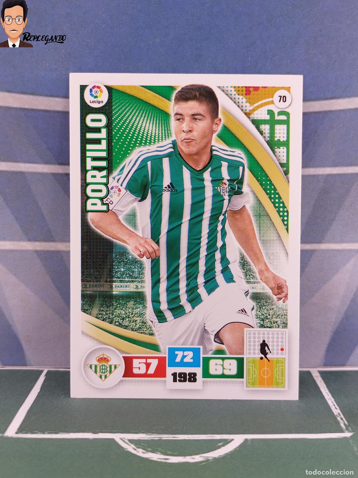 Fu&szlig;ball-Sticker: PORTILLO N&ordm; 70 (REAL BETIS) ADRENALYN XL 2015 2016 PANINI 15 16 CROMO TARJETA LIGA FICHA CARD F&Uacute;TBOL