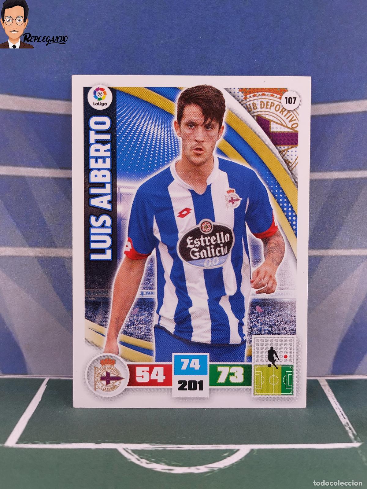 Figurine di Calcio: LUIS ALBERTO N&ordm; 107 (DEPORTIVO CORU&Ntilde;A) ADRENALYN 2015 2016 PANINI 15 16 CROMO LIGA FICHA CARD F&Uacute;TBOL
