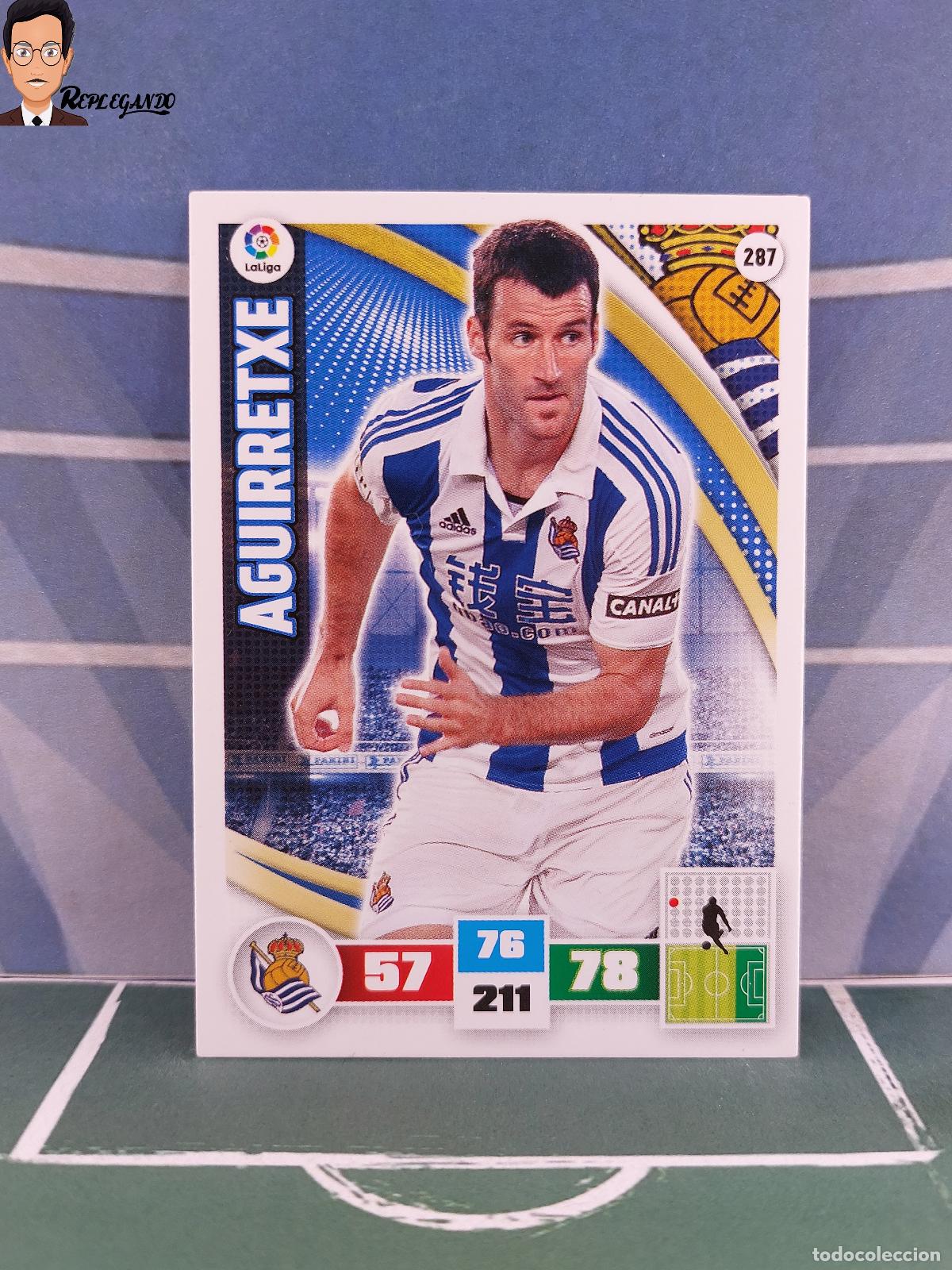Figurine di Calcio: AGUIRRETXE N&ordm; 287 (REAL SOCIEDAD) ADRENALYN XL 2015 2016 PANINI 15 16 TARJETA LIGA FICHA CARD F&Uacute;TBOL
