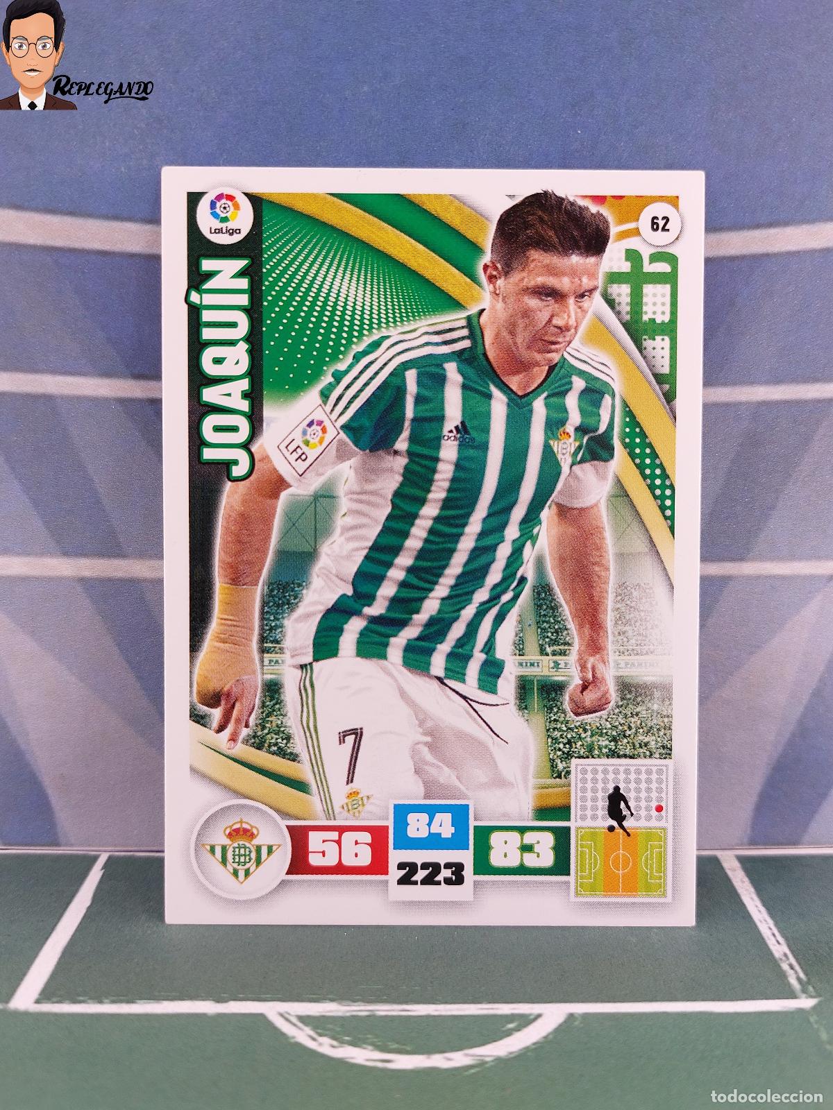 Cromos de F&uacute;tbol: JOAQU&Iacute;N N&ordm; 62 (REAL BETIS) ADRENALYN XL 2015 2016 PANINI 15 16 FICHA CARD CROMO FICHA TARJETA F&Uacute;TBOL