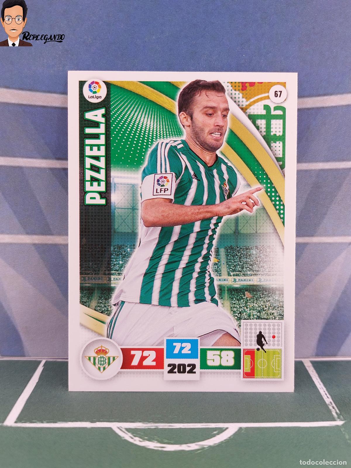Fu&szlig;ball-Sticker: PEZZELLA N&ordm; 67 (REAL BETIS) ADRENALYN XL 2015 2016 PANINI 15 16 CROMO TARJETA LIGA FICHA CARD F&Uacute;TBOL
