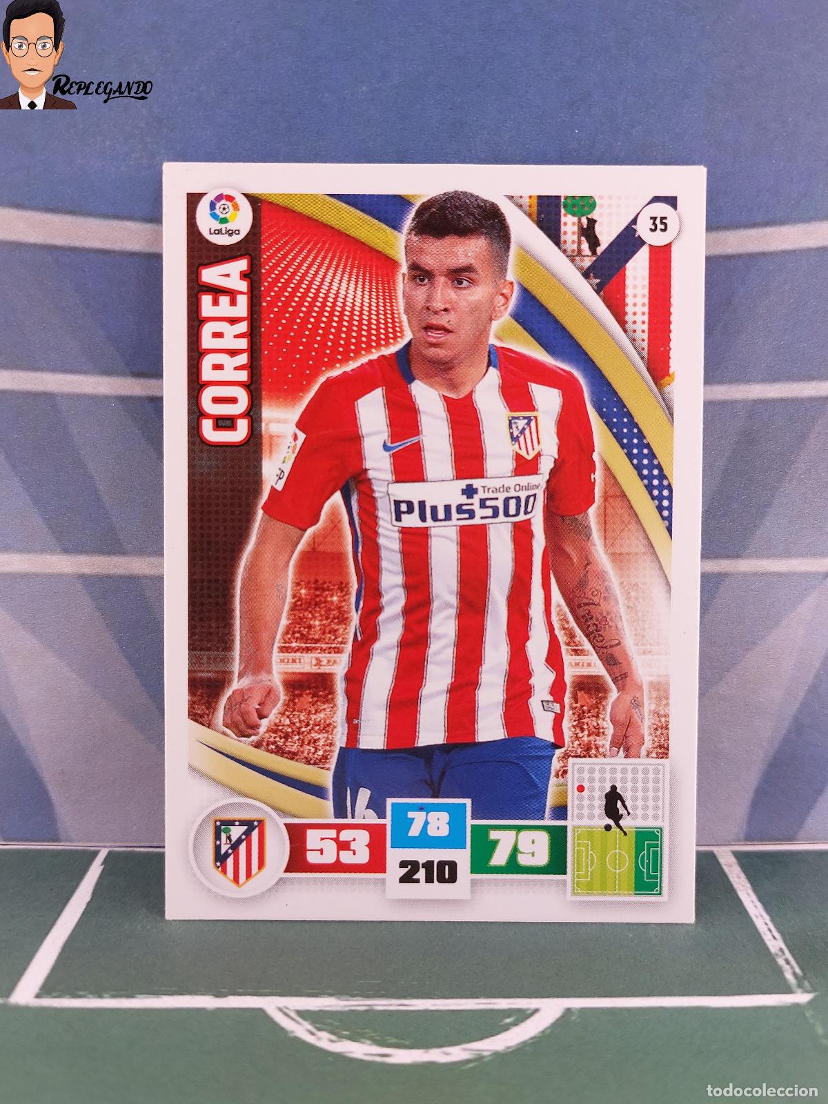 Cromos de Futebol: CORREA N&ordm; 35 (ATL&Eacute;TICO MADRID) ADRENALYN XL 2015 2016 PANINI 15 16 LFP TARJETA LIGA CROMO CARD FICHA