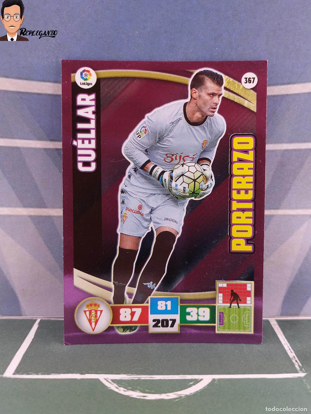 Cromos de F&uacute;tbol: CUELLAR N&ordm; 367 / PORTERAZO (SPORTING GIJ&Oacute;N) ADRENALYN XL 2015 2016 PANINI 15 16 FICHA TARJETA F&Uacute;TBOL