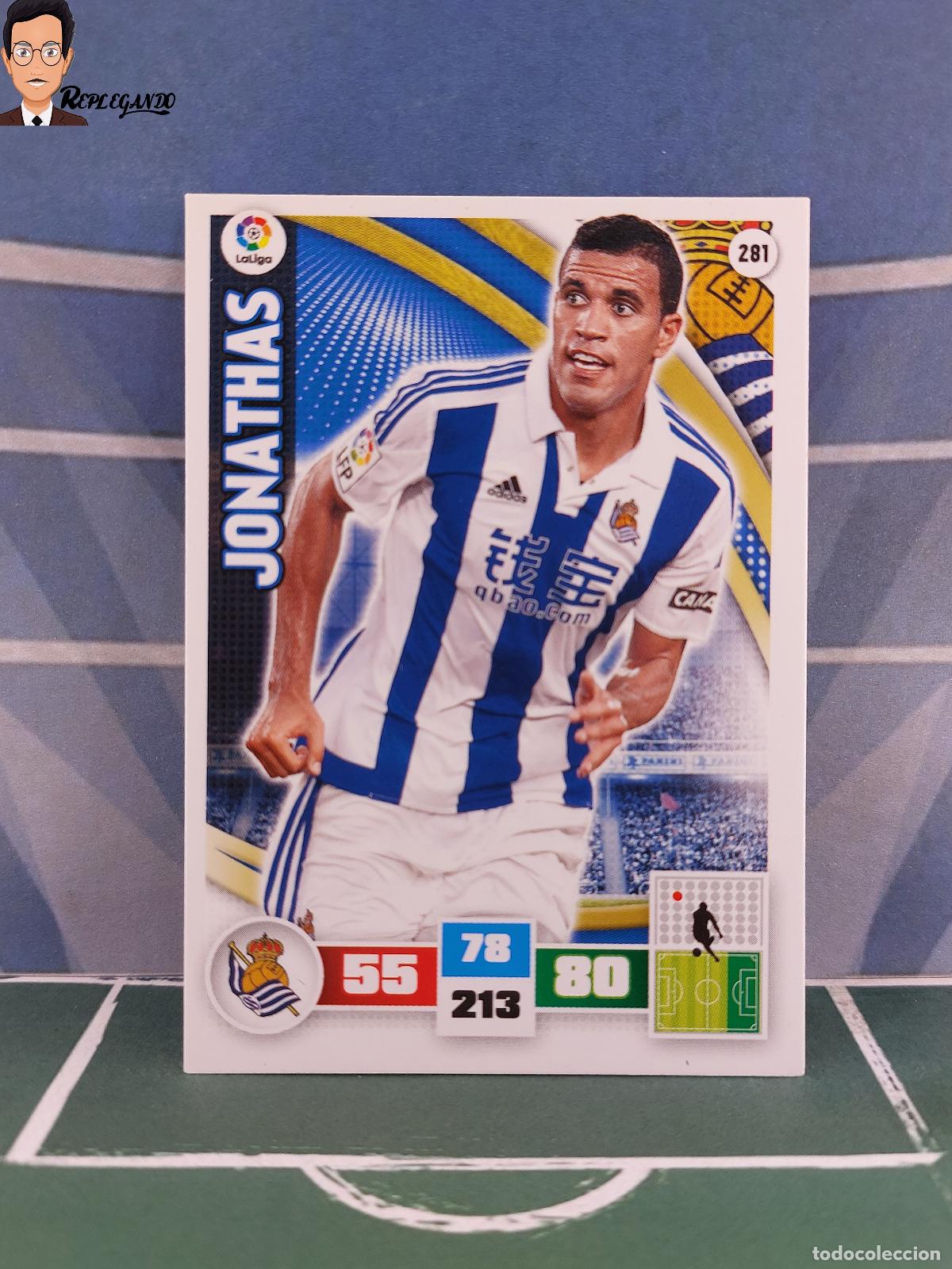Fu&szlig;ball-Sticker: JONATHAS N&ordm; 281 (REAL SOCIEDAD) ADRENALYN XL 2015 2016 PANINI 15 16 LIGA LFP CROMO FICHA CARD F&Uacute;TBOL