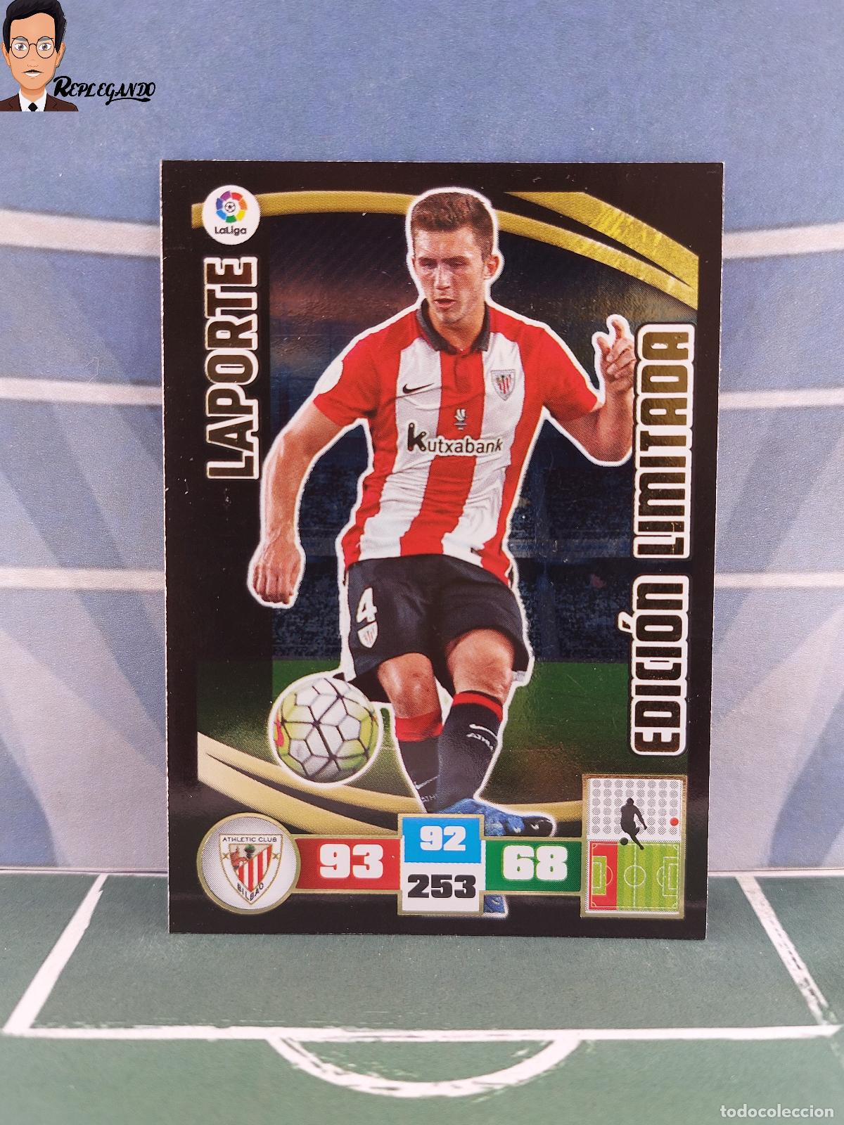 Cartes &agrave; collectionner de Football: LAPORTE / EDICI&Oacute;N LIMITADA (ATHLETIC CLUB) ADRENALYN XL 2015 2016 PANINI 15 16 LIGA F&Uacute;TBOL LFP FICHA