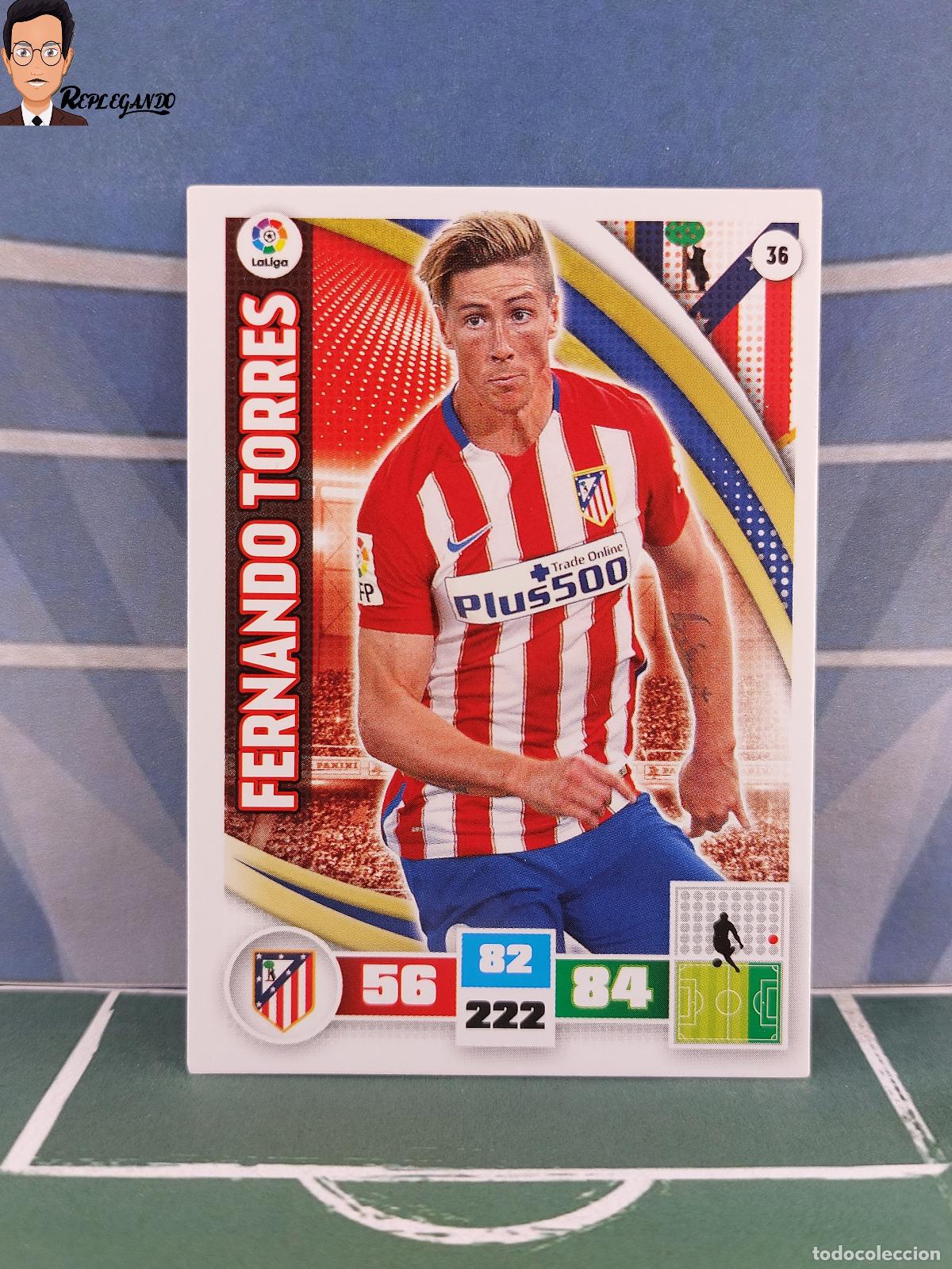 Figurine di Calcio: FERNANDO TORRES N&ordm; 36 (ATL&Eacute;TICO MADRID) ADRENALYN XL 2015 2016 PANINI 15 16 CROMO CARD FICHA TARJETA