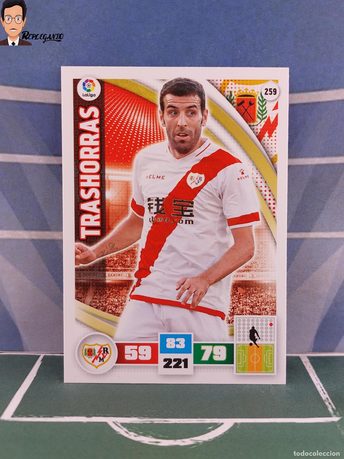 Cromos de F&uacute;tbol: TRASHORRAS N&ordm; 259 (RAYO VALLECANO) ADRENALYN XL 2015 2016 PANINI 15 16 TARJETA LIGA CROMO CARD FICHA
