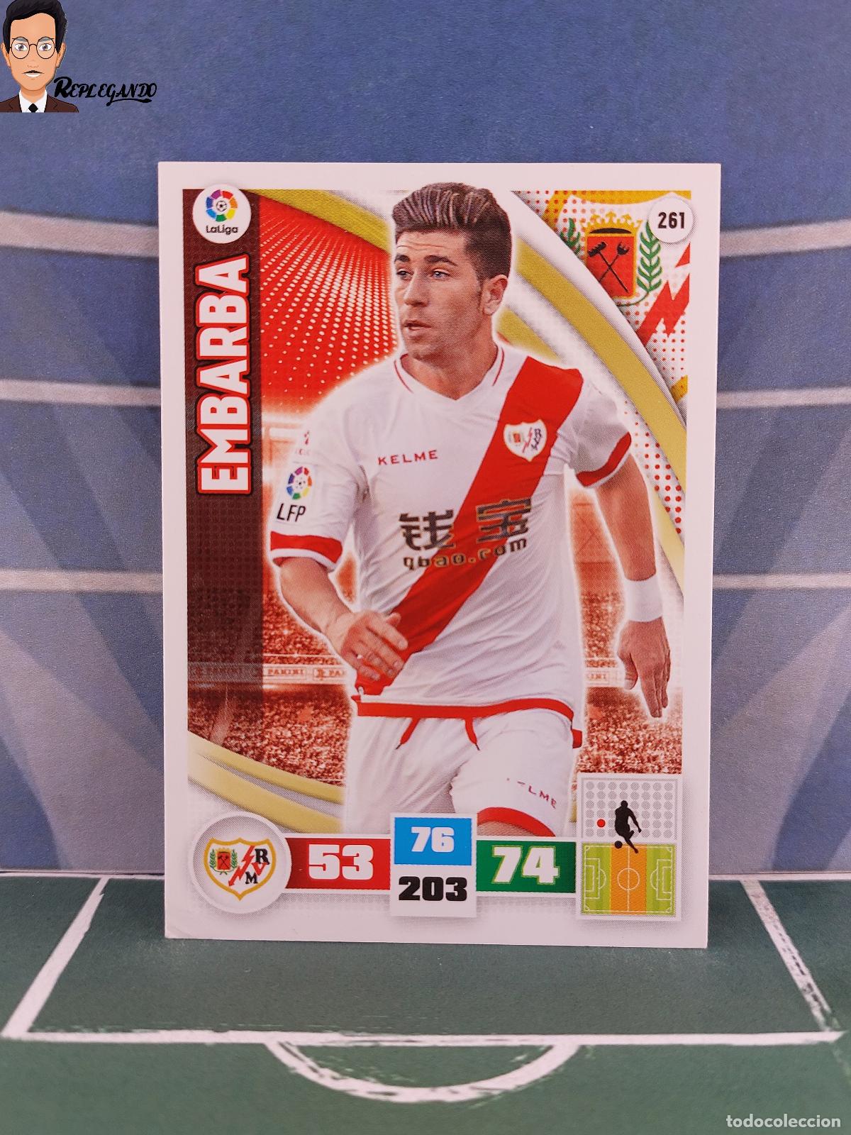 Cromos de F&uacute;tbol: EMBARBA N&ordm; 261 (RAYO VALLECANO) ADRENALYN XL 2015 2016 PANINI 15 16 LIGA LFP CROMO FICHA CARD F&Uacute;TBOL