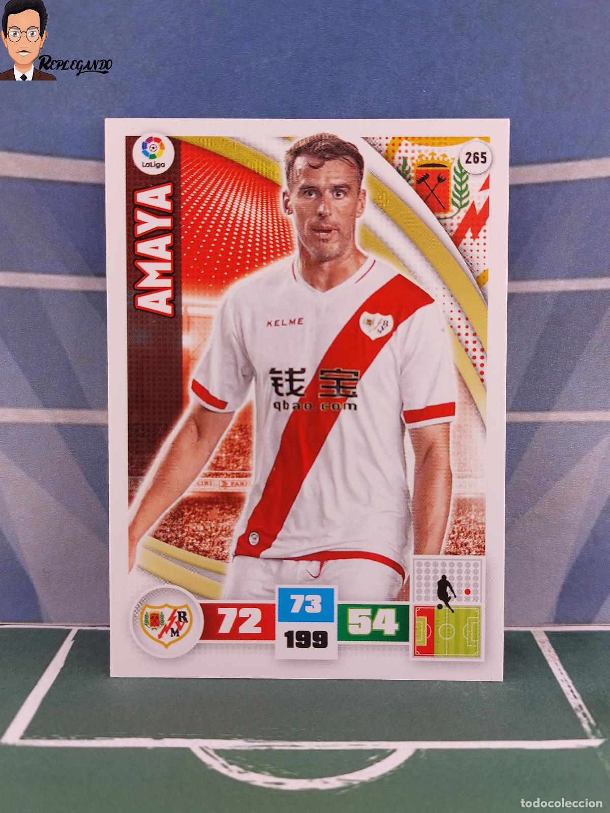 Cromos de F&uacute;tbol: AMAYA N&ordm; 265 (RAYO VALLECANO) ADRENALYN XL 2015 2016 PANINI 15 16 LFP TARJETA LIGA FICHA CARD F&Uacute;TBOL