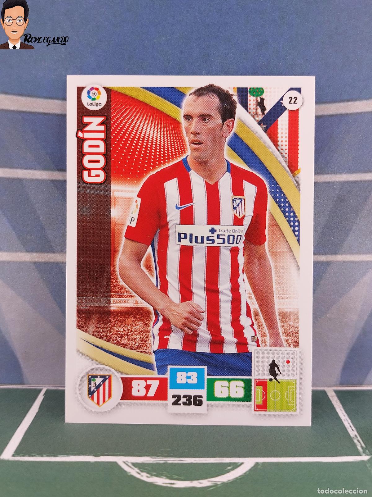 Figurine di Calcio: GODIN N&ordm; 22 (ATL&Eacute;TICO MADRID) ADRENALYN XL 2015 2016 PANINI 15 16 LFP TARJETA LIGA FICHA CARD F&Uacute;TBOL