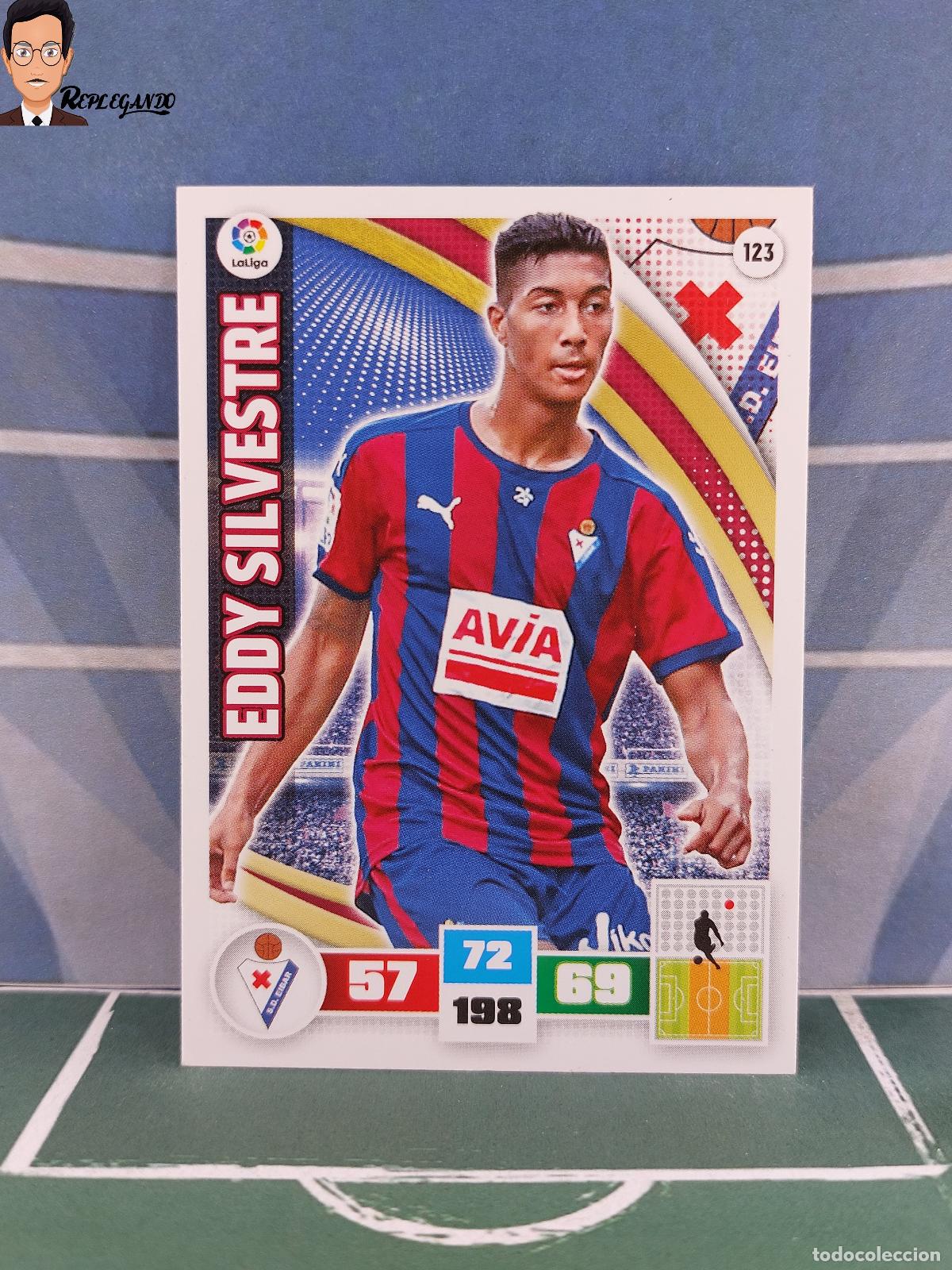Fu&szlig;ball-Sticker: EDDY SILVESTRE N&ordm; 123 (S.D. EIBAR) ADRENALYN XL 2015 2016 PANINI 15 16 TARJETA LIGA CROMO CARD FICHA