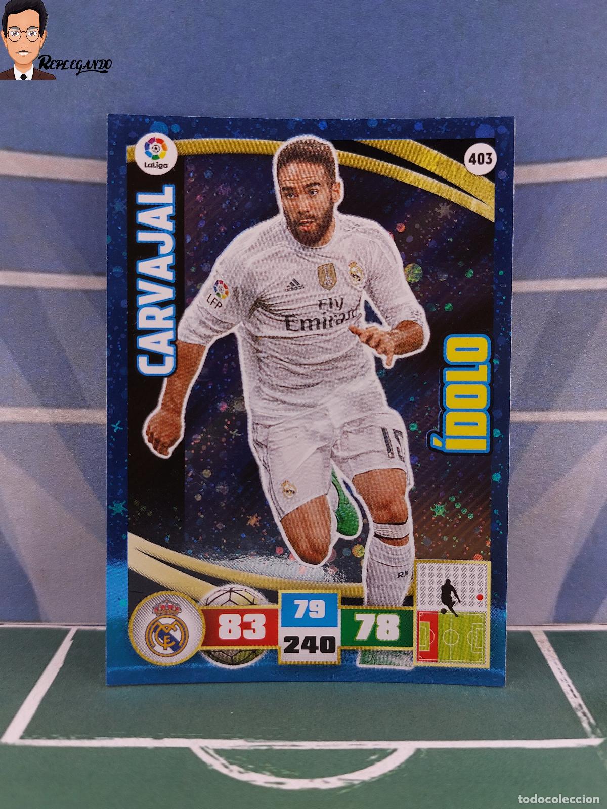 Figurine di Calcio: CARVAJAL N&ordm; 403 / &Iacute;DOLO (REAL MADRID) ADRENALYN XL 2015 2016 PANINI 15 16 CROMO FICHA TARJETA F&Uacute;TBOL
