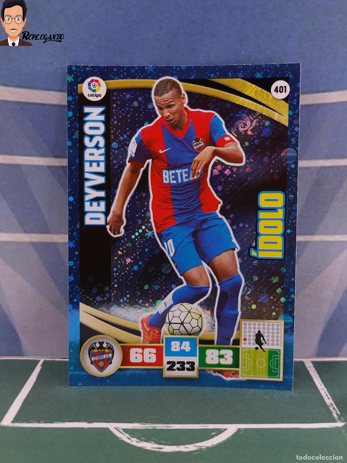Figurine di Calcio: DEYVERSON N&ordm; 401 / &Iacute;DOLO (LEVANTE) ADRENALYN XL 2015 2016 PANINI 15 16 TARJETA LIGA CROMO CARD FICHA