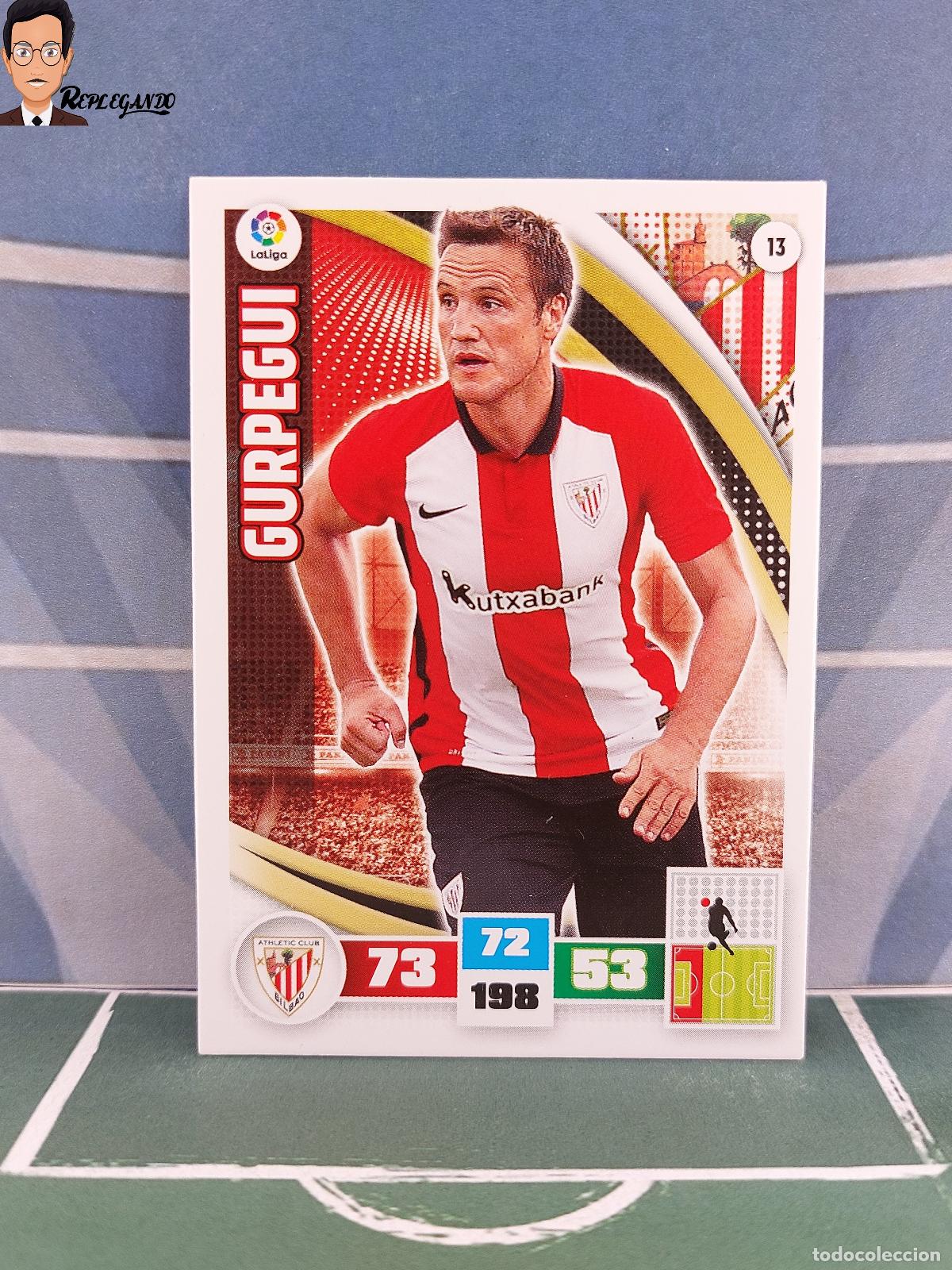 Figurine di Calcio: GURPEGUI N&ordm; 13 (ATHLETIC CLUB BILBAO) ADRENALYN XL 2015 2016 PANINI 15 16 CROMO FICHA TARJETA F&Uacute;TBOL