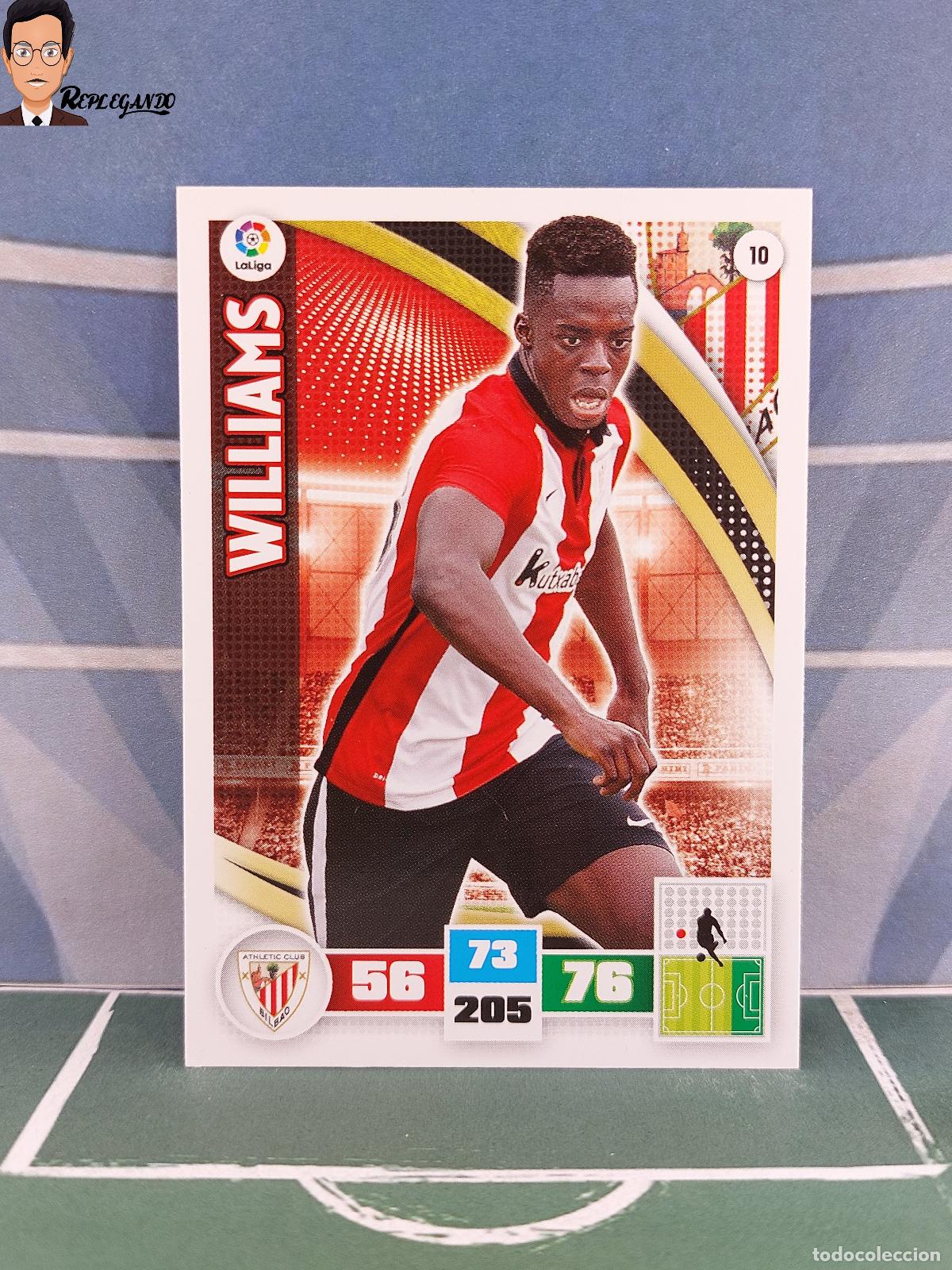 Football Stickers: WILLIAMS N&ordm; 10 (ATHLETIC CLUB BILBAO) ADRENALYN XL 2015 2016 PANINI 15 16 CROMO FICHA TARJETA F&Uacute;TBOL