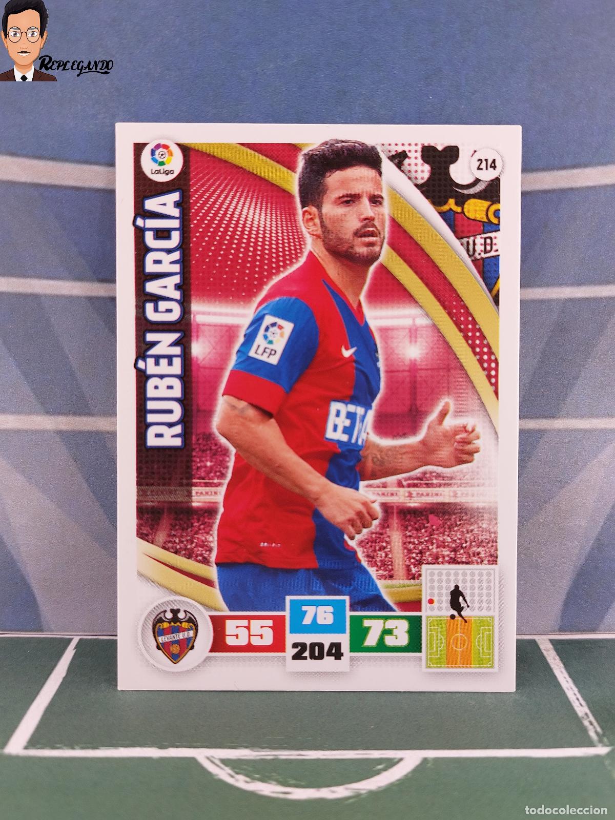 Fu&szlig;ball-Sticker: RUB&Eacute;N GARC&Iacute;A N&ordm; 214 (LEVANTE U.D.) ADRENALYN XL 2015 2016 PANINI 15 16 TARJETA LIGA CROMO CARD FICHA