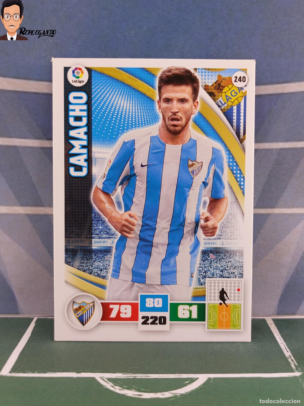 Figurine di Calcio: CAMACHO N&ordm; 240 (M&Aacute;LAGA C.F.) ADRENALYN XL 2015 2016 PANINI 15 16 TARJETA LFP CROMO FICHA CARD F&Uacute;TBOL