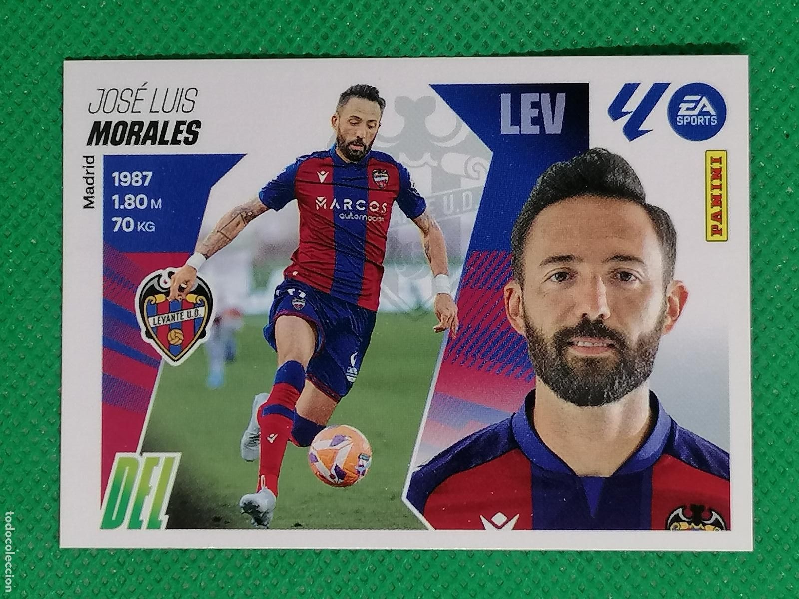 Cromos de F&uacute;tbol: 18 JOSE LUIS MORALES LEVANTE ⚽ PANINI LIGA ESTE 25 26 2025 2026 ⚽