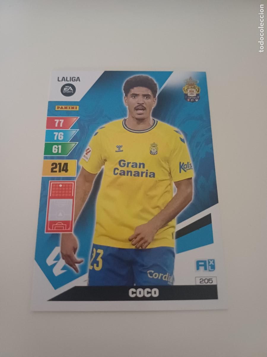 Cromos de f&uacute;tbol: 205 - Coco - Las Palmas - Foto 1