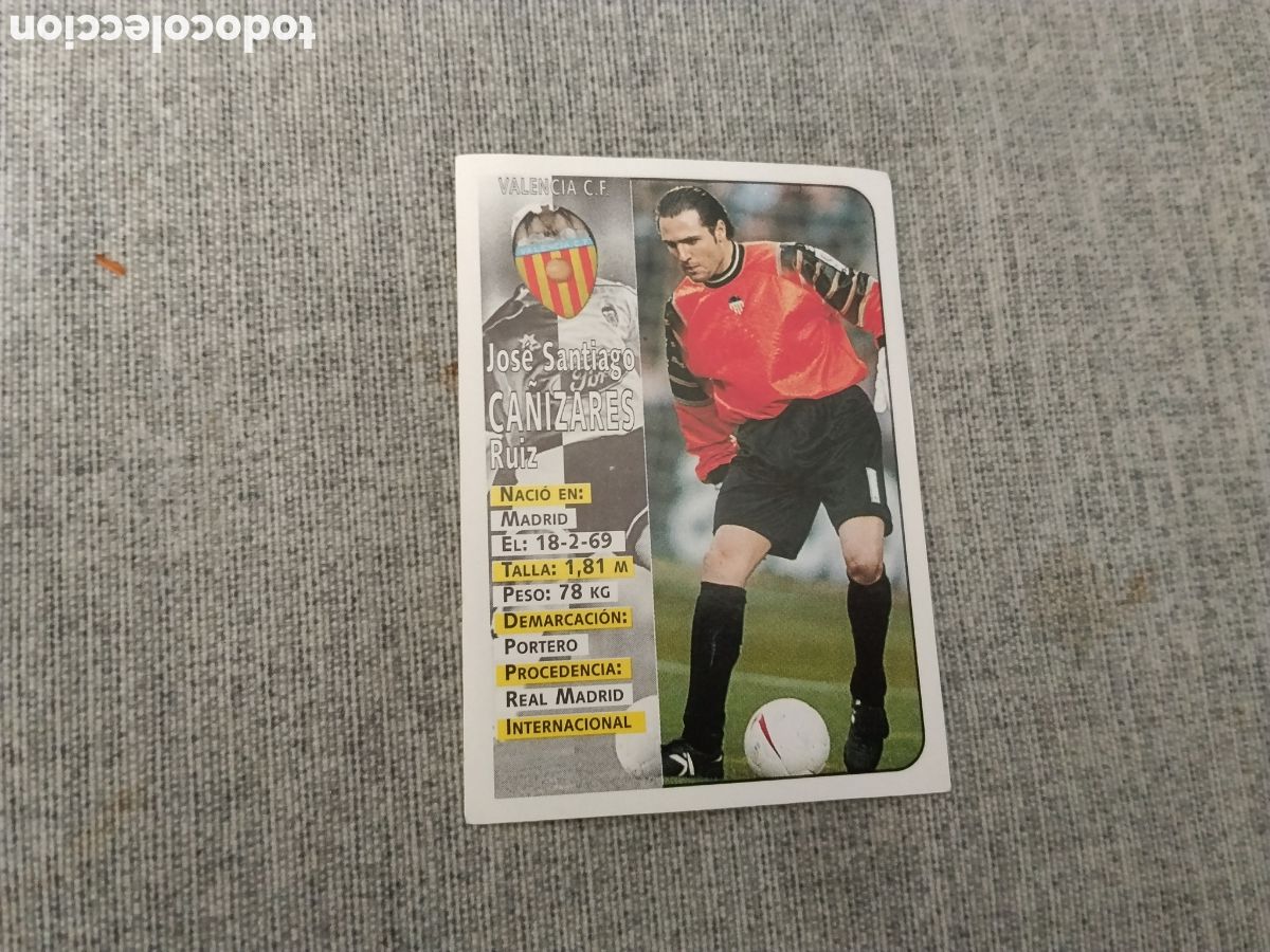 Football Stickers: ED. PANINI LIGA 1998 99 ( 98-99) N&ordm; 179 CA&Ntilde;IZARES - VALENCIA CF ( VERSI&Oacute;N 1 )
