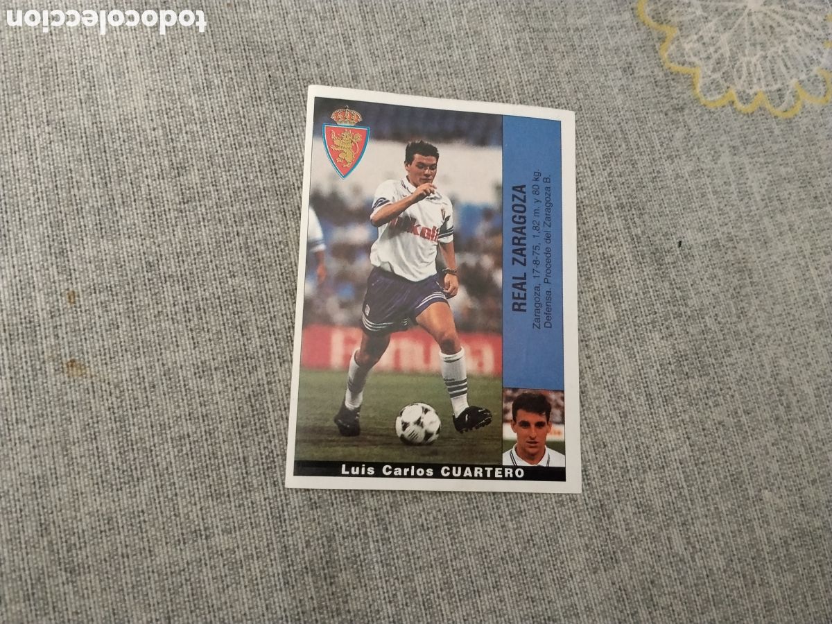 Cromos de F&uacute;tbol: ED. PANINI LIGA 1995 96 ( 95-96) ULTIMO FICHAJE N&ordm; 30 CUARTERO - REAL ZARAGOZA