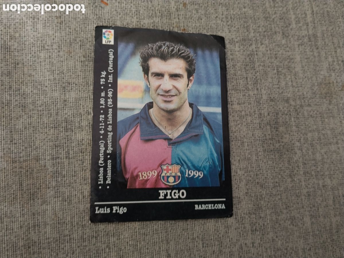 Cromos de Futebol: ED. PANINI LIGA 2000 2001 ( 00-01 ) 30 FIGO - FC BARCELONA ( BAJA ) ( SIN PEGAR )