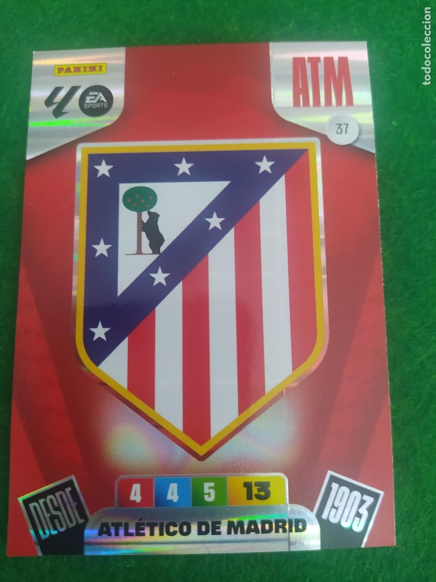Football Stickers: adrenalyn xl 2025 2026 codigo sin activar atletico de madrid n&ordm; 37 escudo