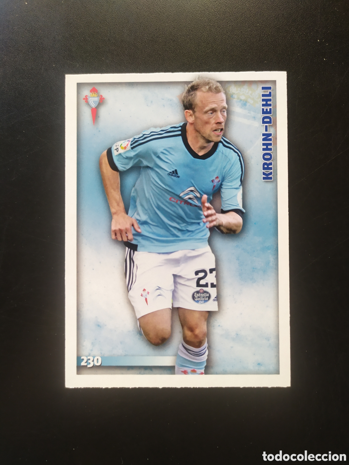 Cromos de Futebol: Mundicromo fichas Liga 2014 2015 14 15 Krohn-Dehli n&deg; 230 Celta Vigo