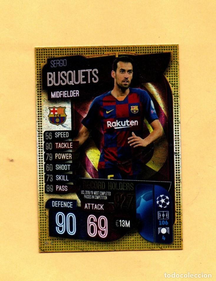 Fu&szlig;ball-Sticker: MATCH ATTAX TOPPS UEFA CHAMPIONS LEAGUE 2019-2020 BUSQUETS RH4 FC.BARCELONA