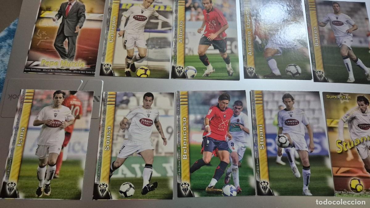 Cromos de Futebol: LOTE MUNDICRONO 2009 2010 EQUIPO ALBACETE 10 CARDS SIN REPETIR