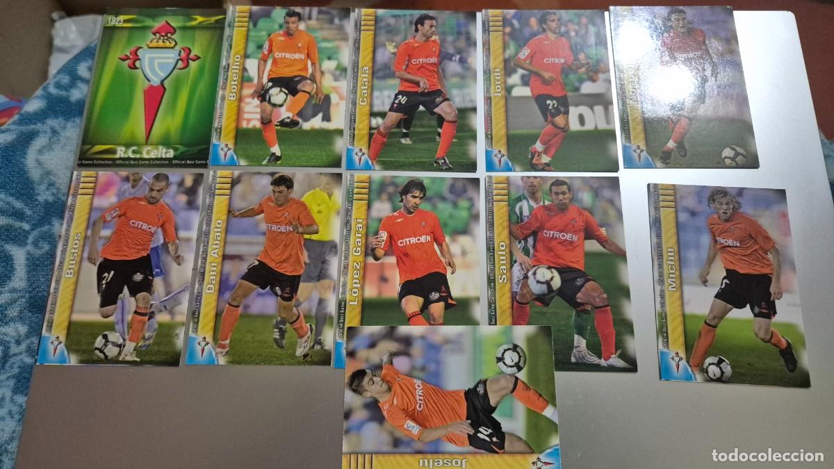 Cromos de Futebol: LOTE MUNDICRONO 2009 2010 EQUIPO CELTA 11 CARDS SIN REPETIR