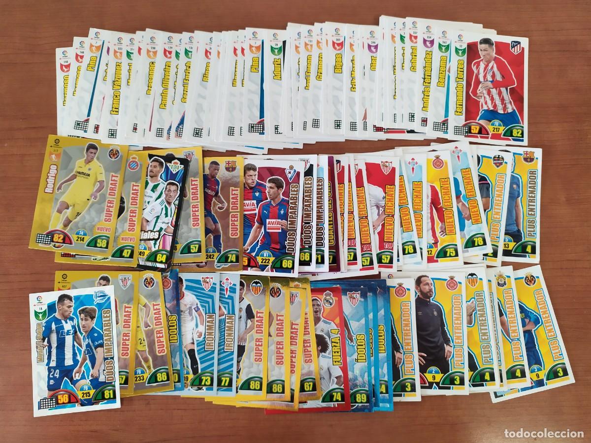 Figurine di Calcio: LOTE 120 CROMOS ADRENALYN XL PANINI LIGA 2017-18 NUEVOS-CROMOS ESPECIALES IDOLOS,FICHAJES,DIAMANTES