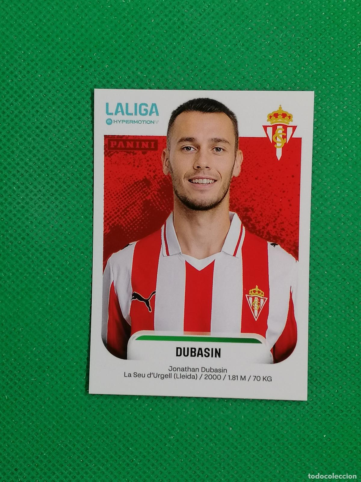 Cromos de F&uacute;tbol: 380 DUBASIN SPORTING GIJON ⚽ PANINI LIGA HYPERMOTION 25 26 2025 2026 ⚽