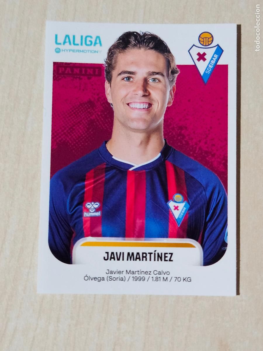 Figurine di Calcio: N&ordm; 203 JAVI MARTINEZ - EIBAR - CROMO - LIGA HYPERMOTION 2025 2026 SEGUNDA DIVISION 25 26