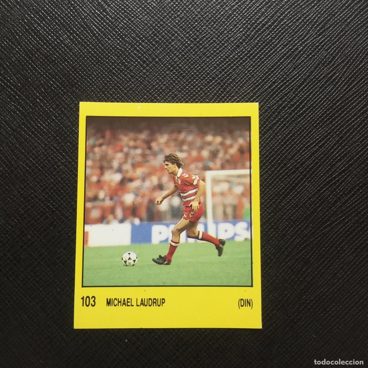 Fu&szlig;ball-Sticker: 103 MICHAEL LAUDRUP DINAMARCA PANINI SUPERSPORT FUTBOL 1988 CROMO - SIN PEGAR - A204 PG46