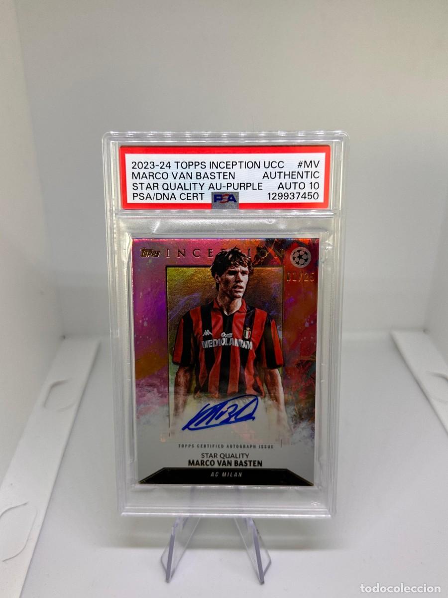 Cromos de f&uacute;tbol: Marco Van Basten #MV 01/25 AC Milan Topps Inception Auto Purple 2023 24 AUTO 10