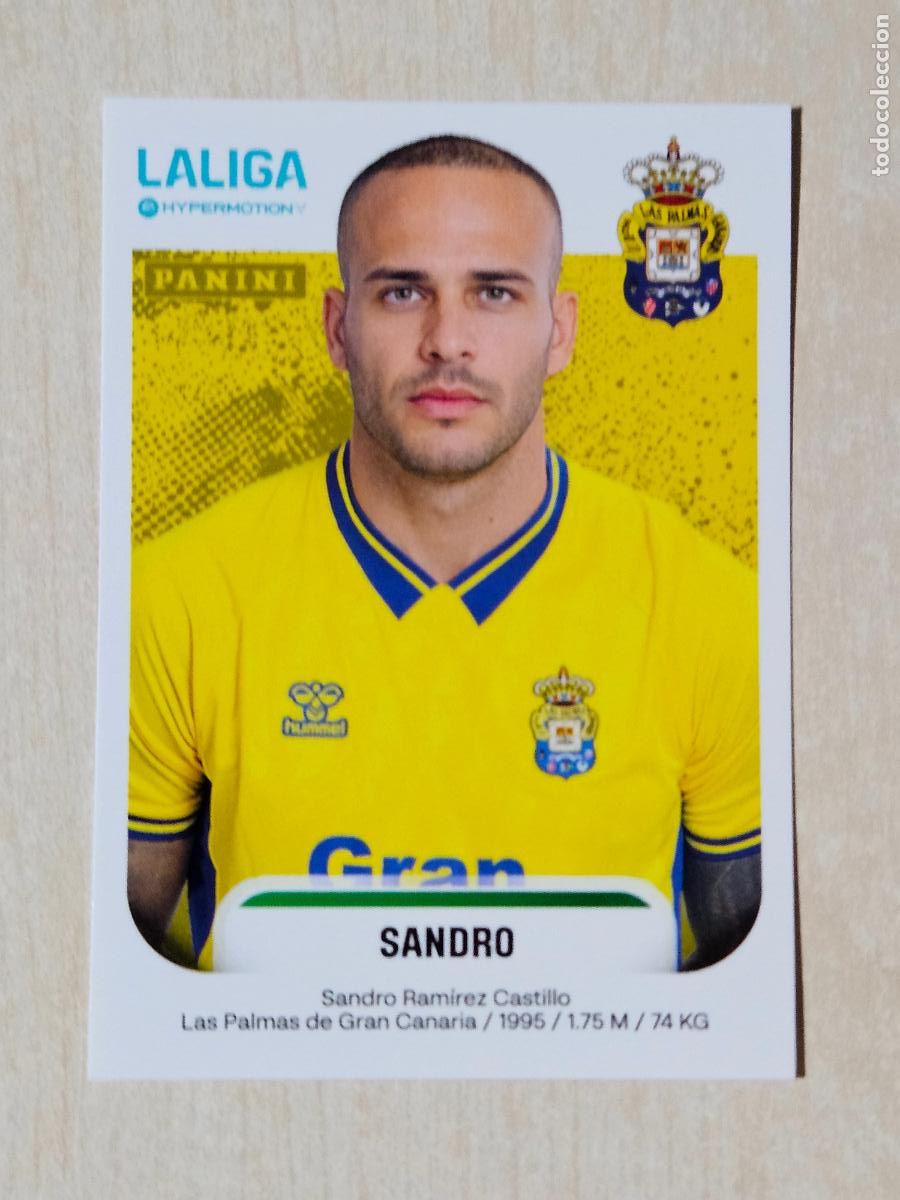 Cromos de Futebol: N&ordm; 265 SANDRO - LAS PALMAS - CROMO - LIGA HYPERMOTION 2025 2026 SEGUNDA DIVISION 25 26